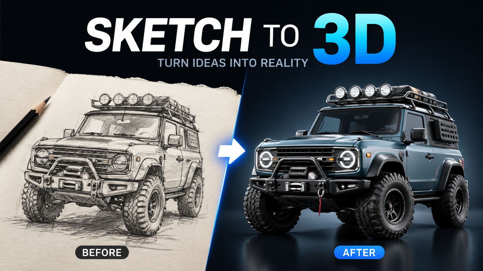 Sketch to 3D