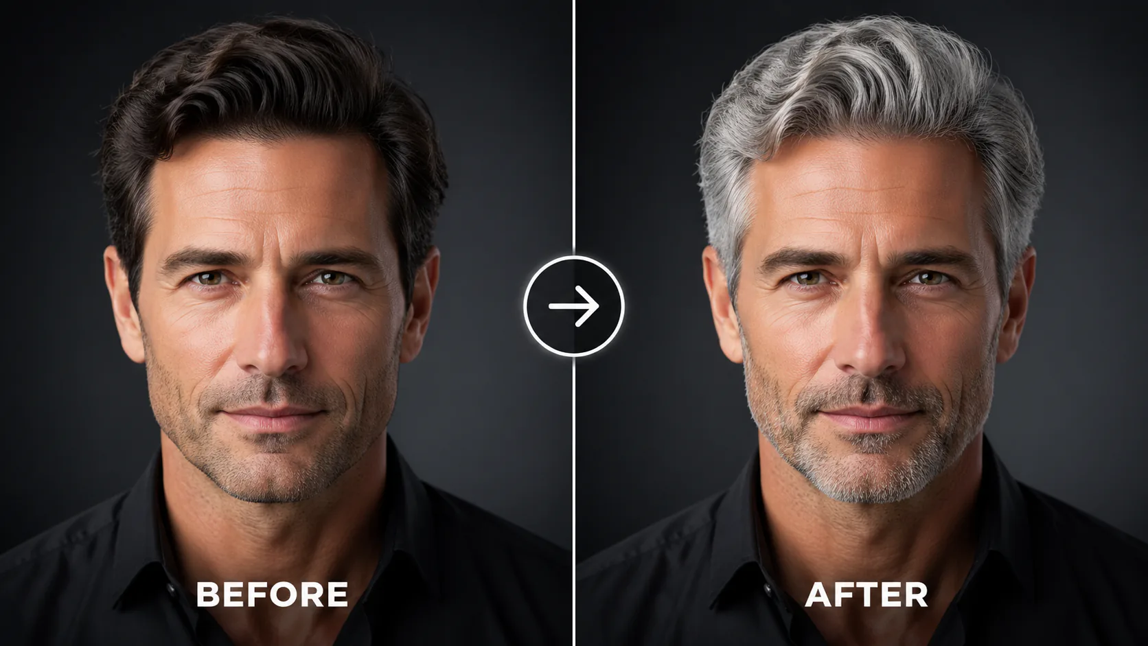Penapis Rambut Beruban AI