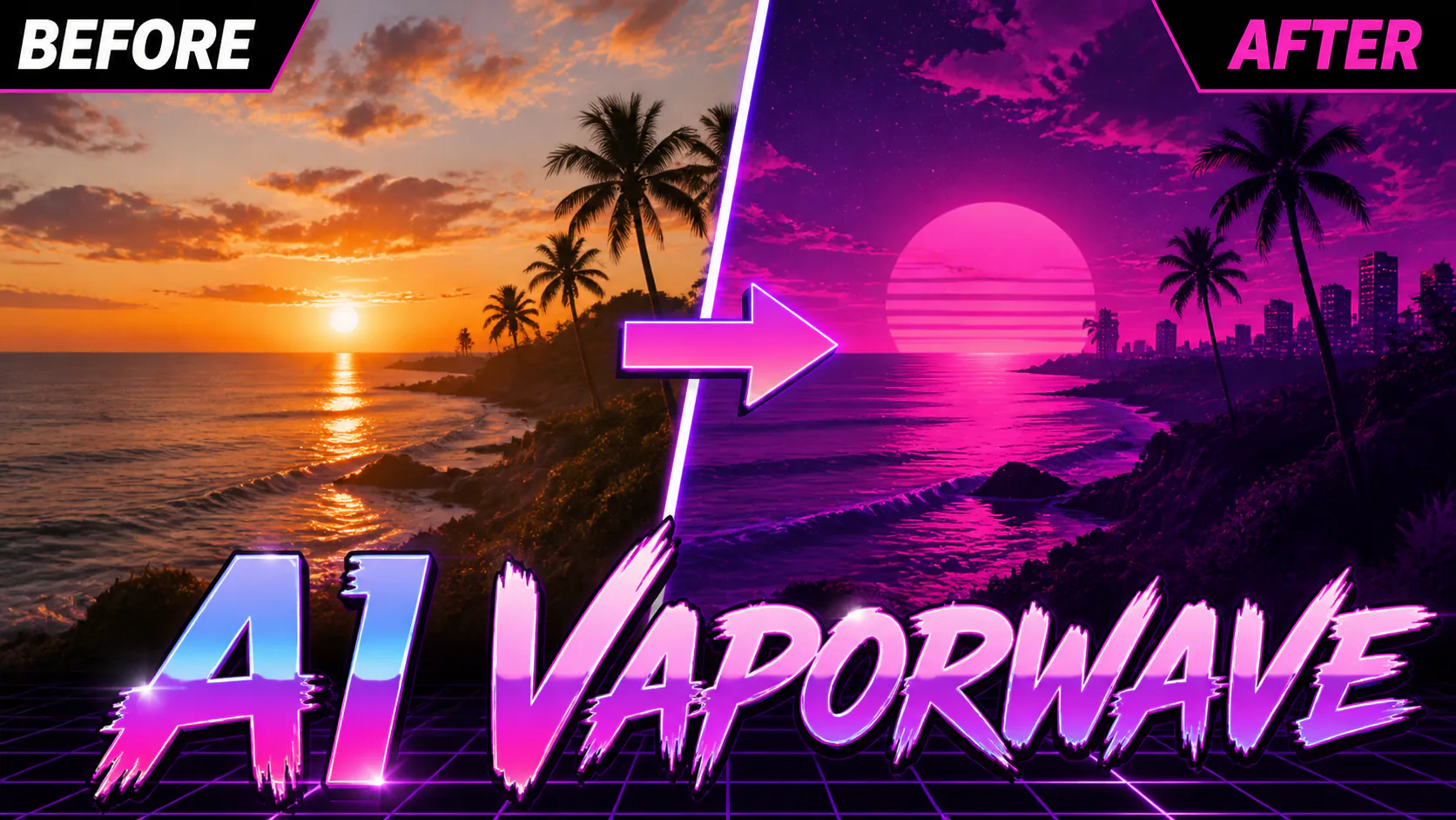 AI Vaporwave Image Generator