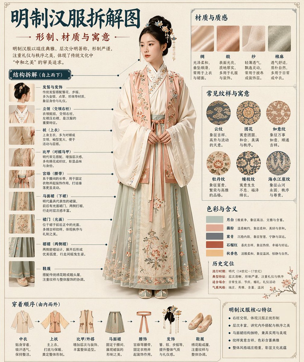 Museum-Stil Chinesische Historische Infografik