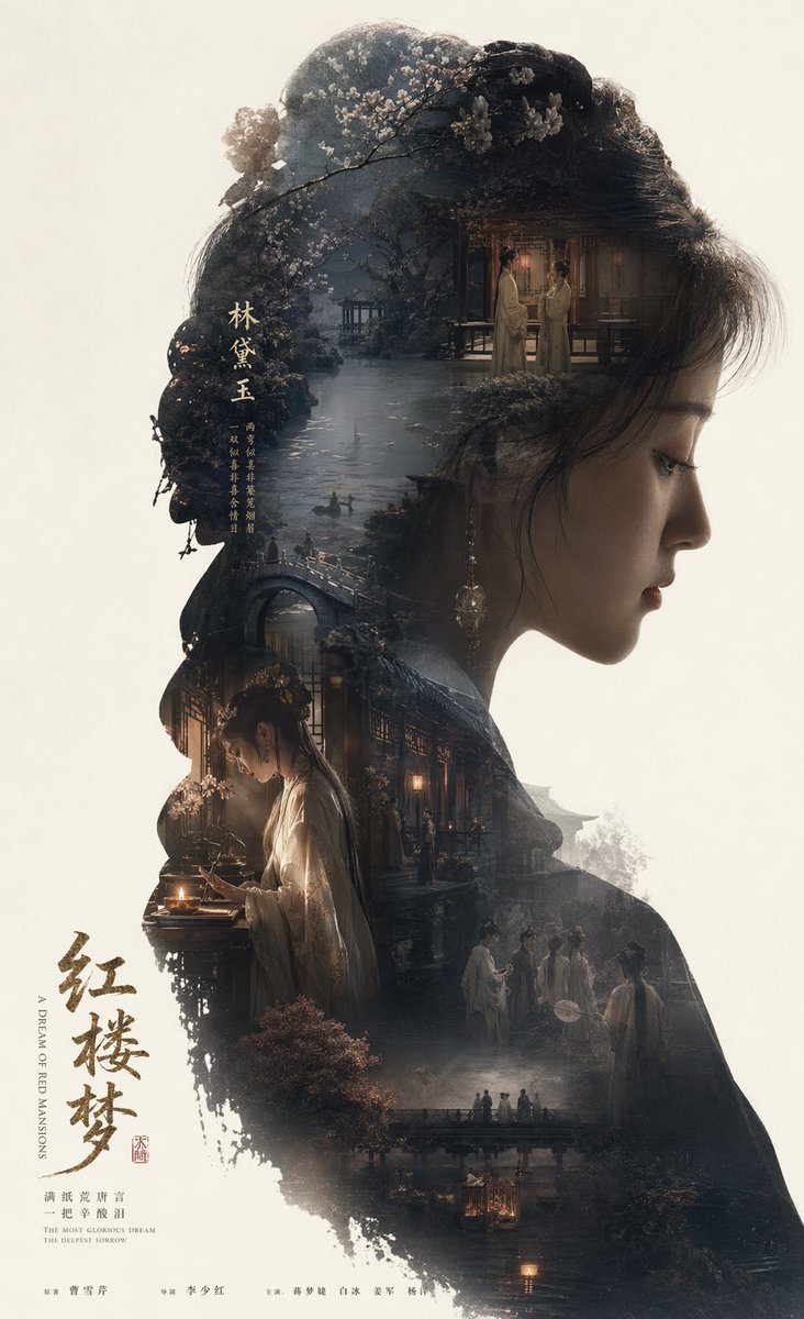 Epic Narrative Poster for 'Dream of the Red Chamber'