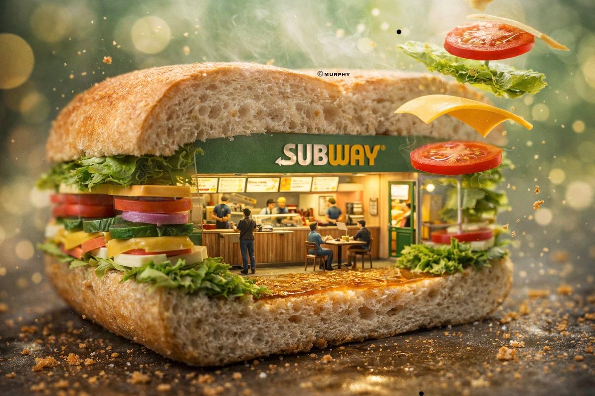 Diorama miniatura 3D ultra realista de marca en objeto icónico gigante