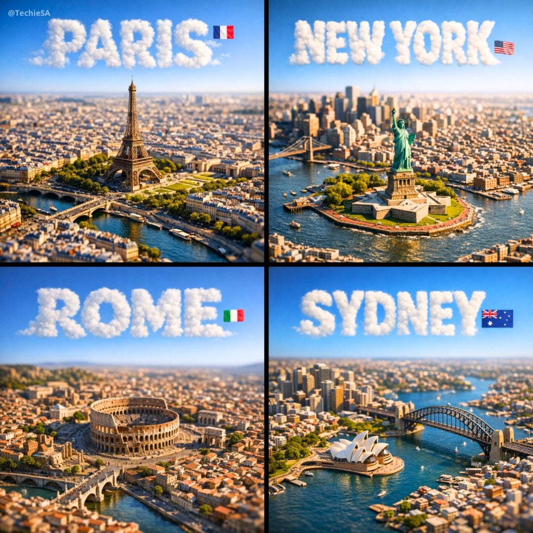 Tilt-Shift Miniatur [CITY] Wahrzeichen Diorama Fotografie