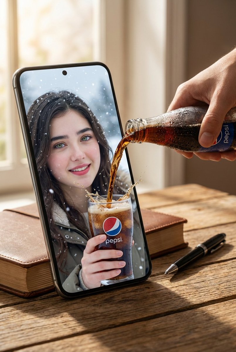 초현실적 Pepsi 스마트폰 착시
