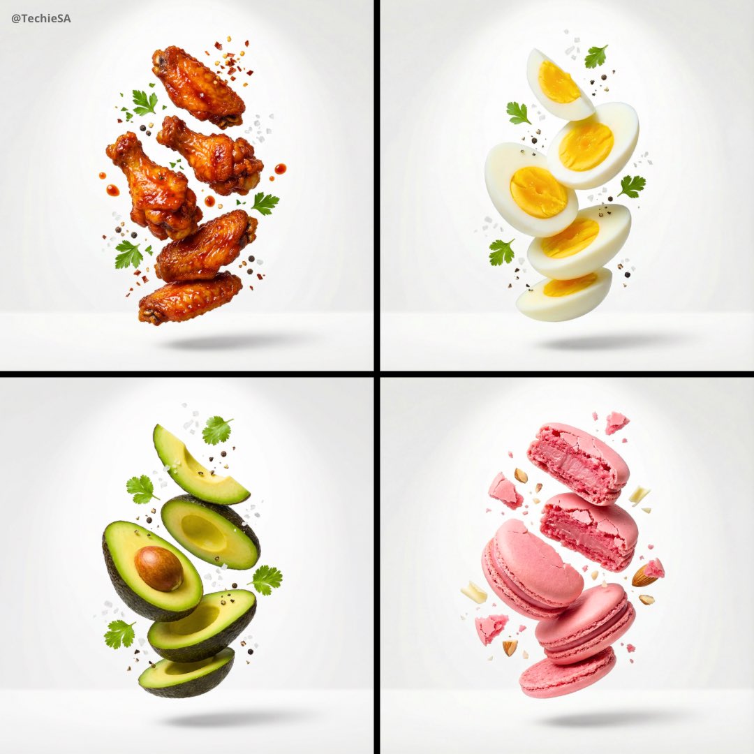 Nano Banana Food Photography - Floating Premium Ad