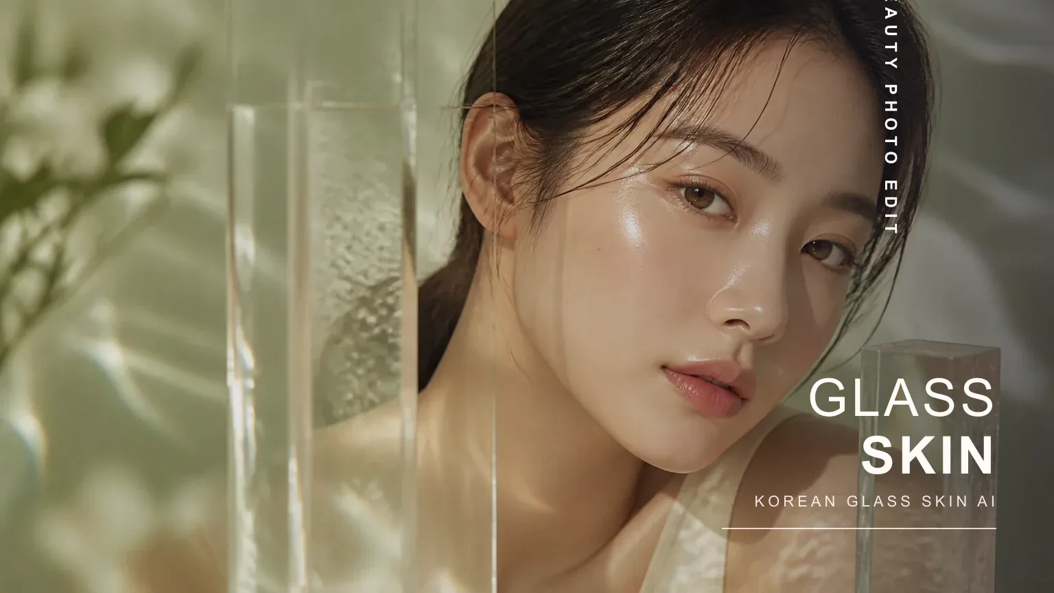 KI-Fotoeditor für Korean Glass Skin